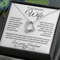 To My Beautiful Wife | Forever Love Necklace-WB