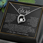“To My Wife - A Journey of Love Message Card” Forever Love Necklace