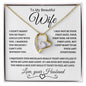 To My Beautiful Wife | Forever Love Necklace-WB