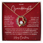 To My Granddaughter | Merry Christmas | Forever Love Necklace