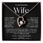 To My Beautiful Wife | Forever Love Necklace-BW1