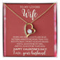To My Loving Wife | Roses Are Red - Forever Love Necklace