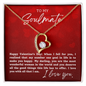 To My Soulmate With Hearts : Forever Love Necklace