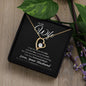 To My Wife Anniversary | Forever Love Necklace BW