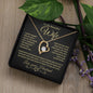 To My Beautiful Wife | Forever Love Necklace- BG
