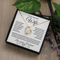 To My Beautiful Wife | Forever Love Necklace-WB