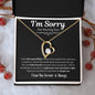 I'm Sorry For Hurting You | Black | Forever Love Necklace