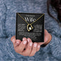 To My Beautiful Wife | Forever Love Necklace-BW1