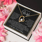 “To My Wife - A Journey of Love Message Card” Forever Love Necklace