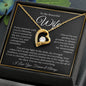“To My Wife - A Journey of Love Message Card” Forever Love Necklace