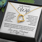 To My Beautiful Wife | Forever Love Necklace-WB