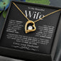 To My Beautiful Wife | Forever Love Necklace-BW1