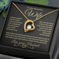To My Beautiful Wife | Forever Love Necklace- BG