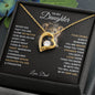 To My Daughter | Never Feel | Forever Love Necklace