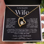 To My Beautiful Wife | Forever Love Necklace-BW1