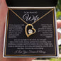 “To My Wife - A Journey of Love Message Card” Forever Love Necklace