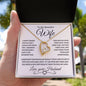 To My Beautiful Wife | Forever Love Necklace-WB