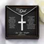 Dear Dad | Thank You - Stainless Steel Cross Necklace
