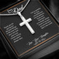Dear Dad | Thank You - Stainless Steel Cross Necklace