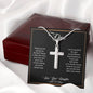 Dear Dad | Thank You - Stainless Steel Cross Necklace