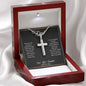 Dear Dad | Thank You - Stainless Steel Cross Necklace