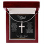 Dear Dad | Thank You - Stainless Steel Cross Necklace