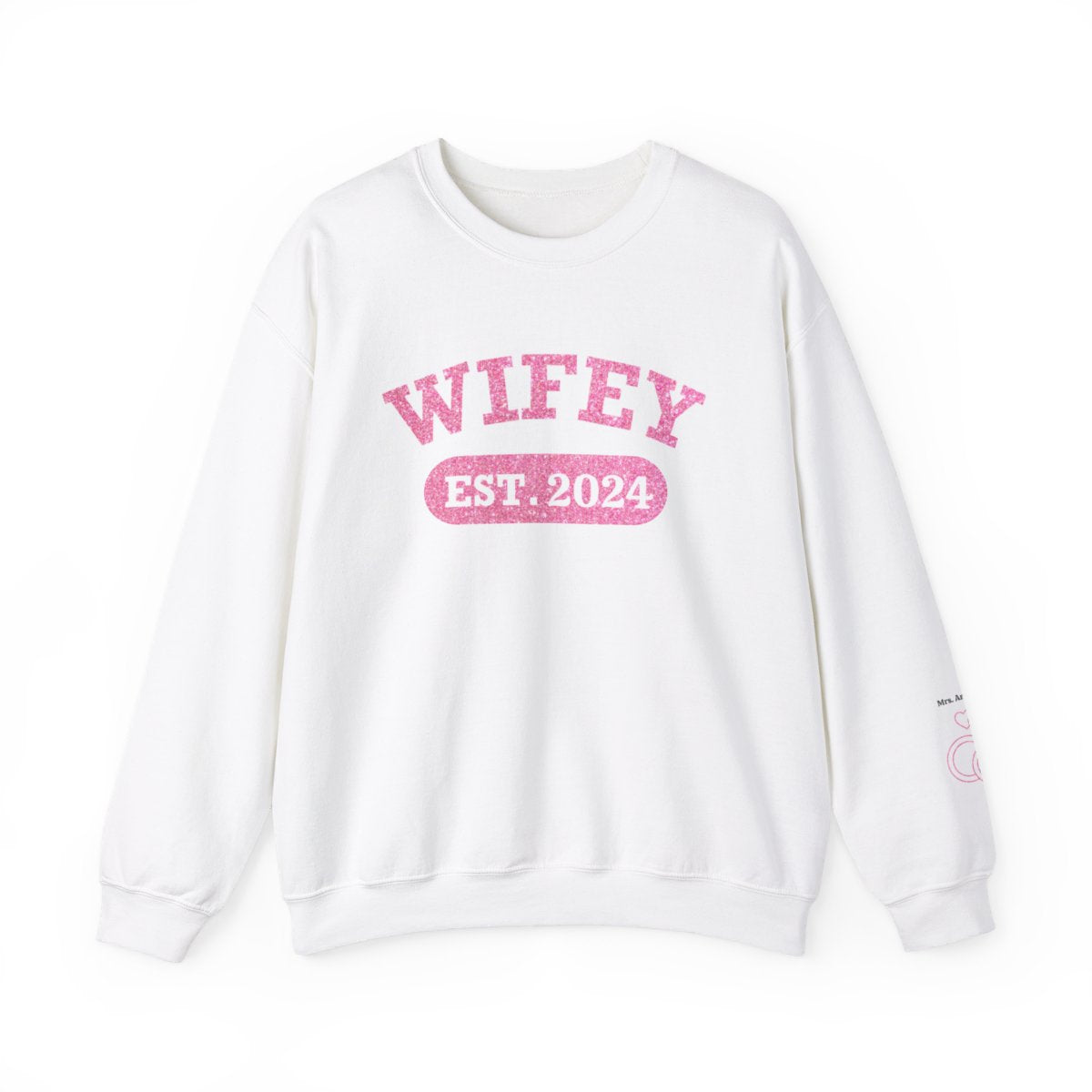 Personalized Wifey Crewneck Sweatshirt