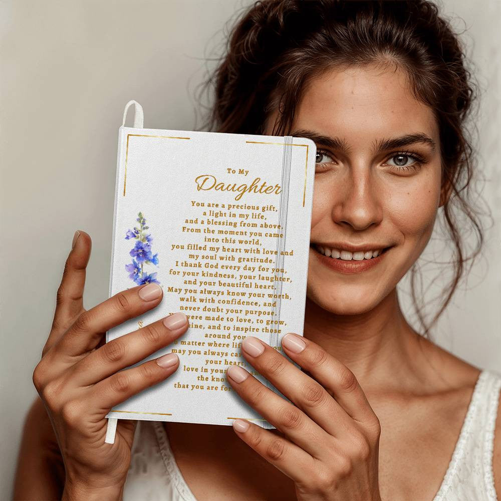 Personalized Name & Birth Flower Bound Journal
