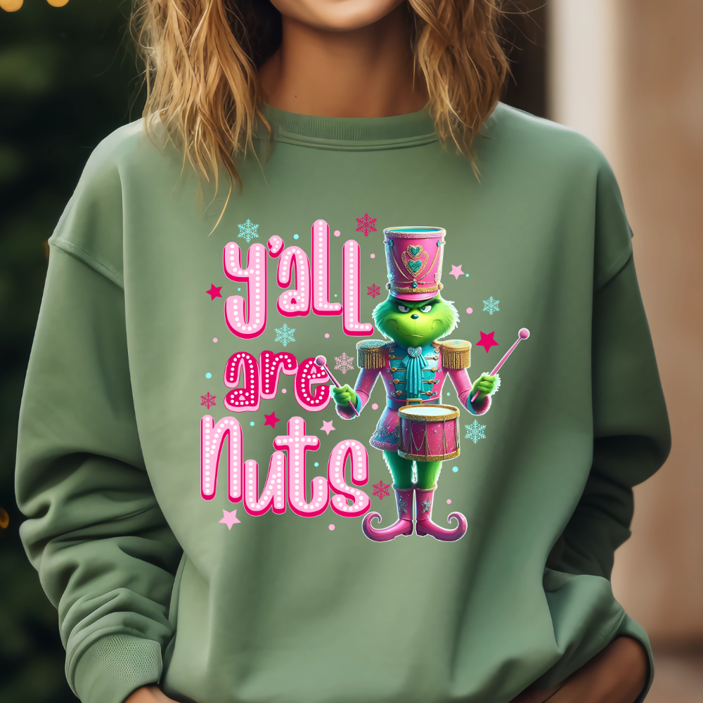 Y'ALL ARE NUTS GRINCH APPAREL
