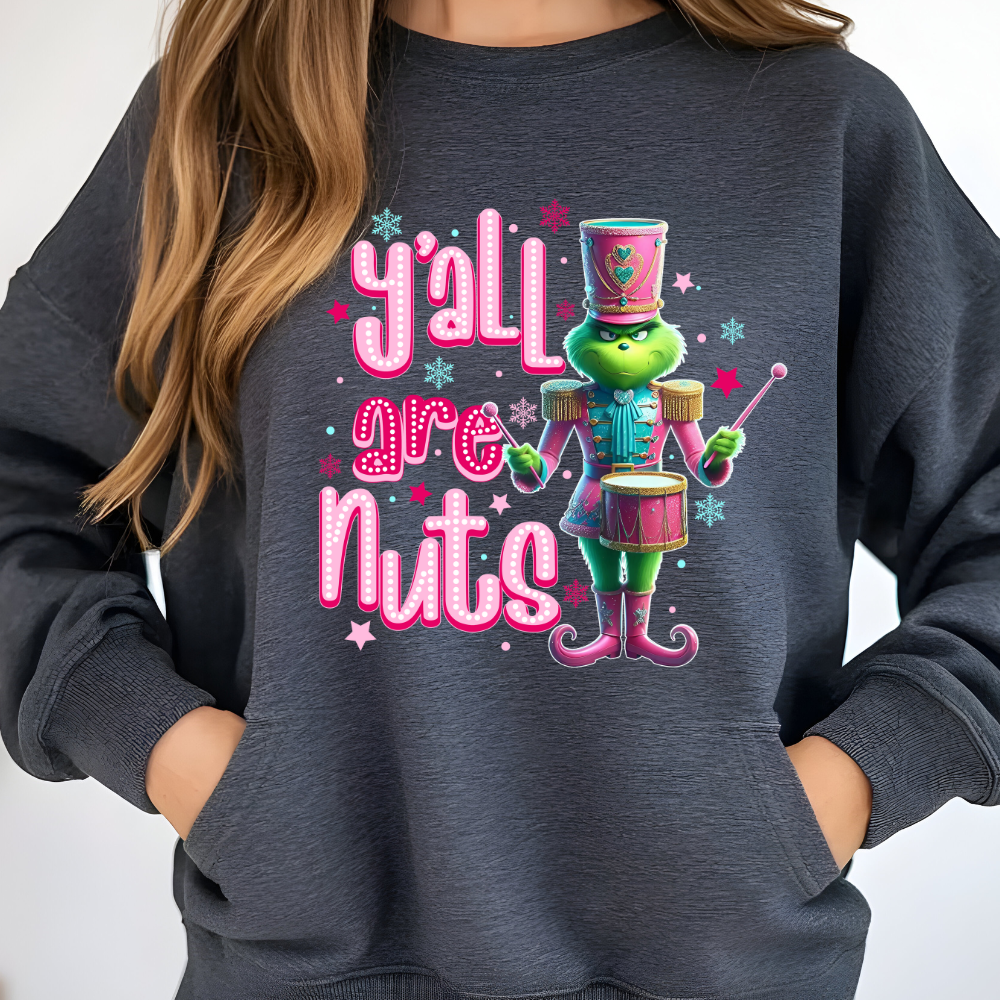 Y'ALL ARE NUTS GRINCH APPAREL