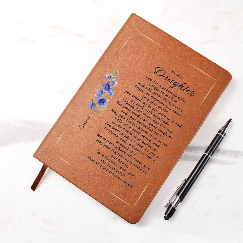 Personalized Birth Flower & Name Journal