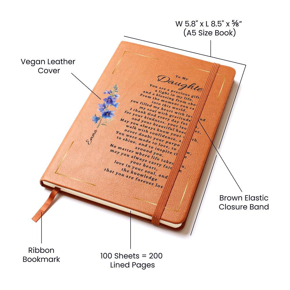 Personalized Birth Flower & Name Journal