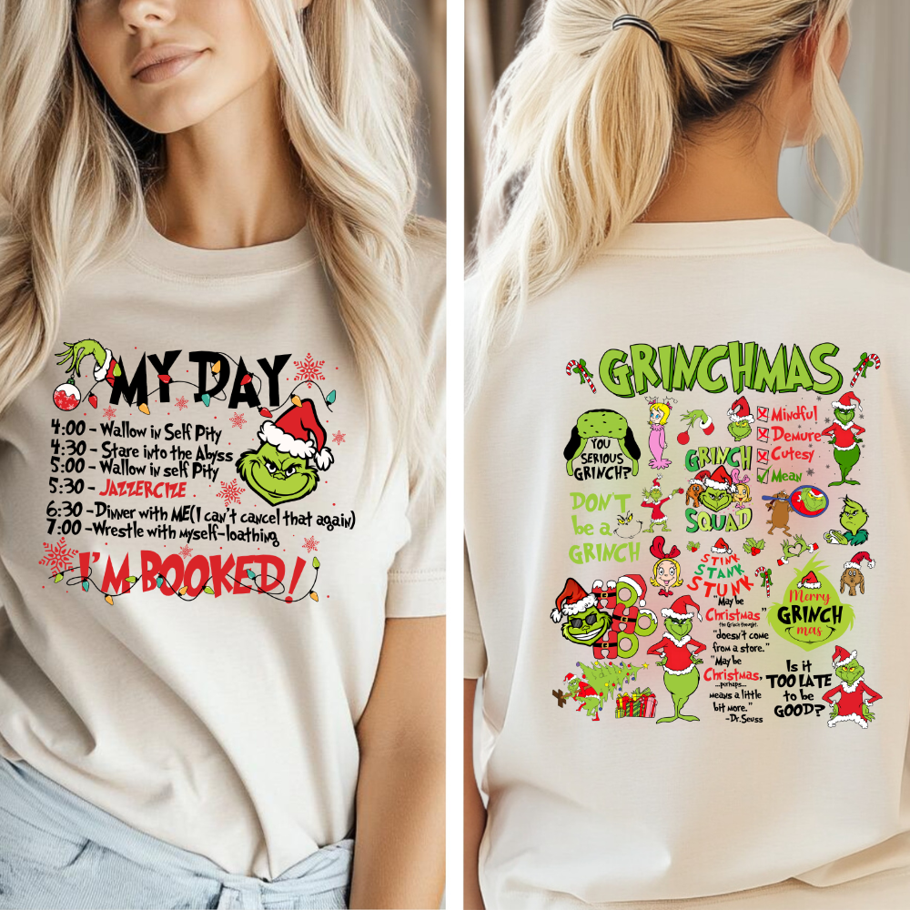 I'm Booked Grinchmas Apparel