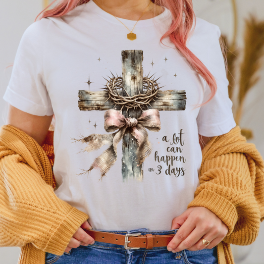 Christian Cross, A Lot Can Happen in 3 Days Apparel