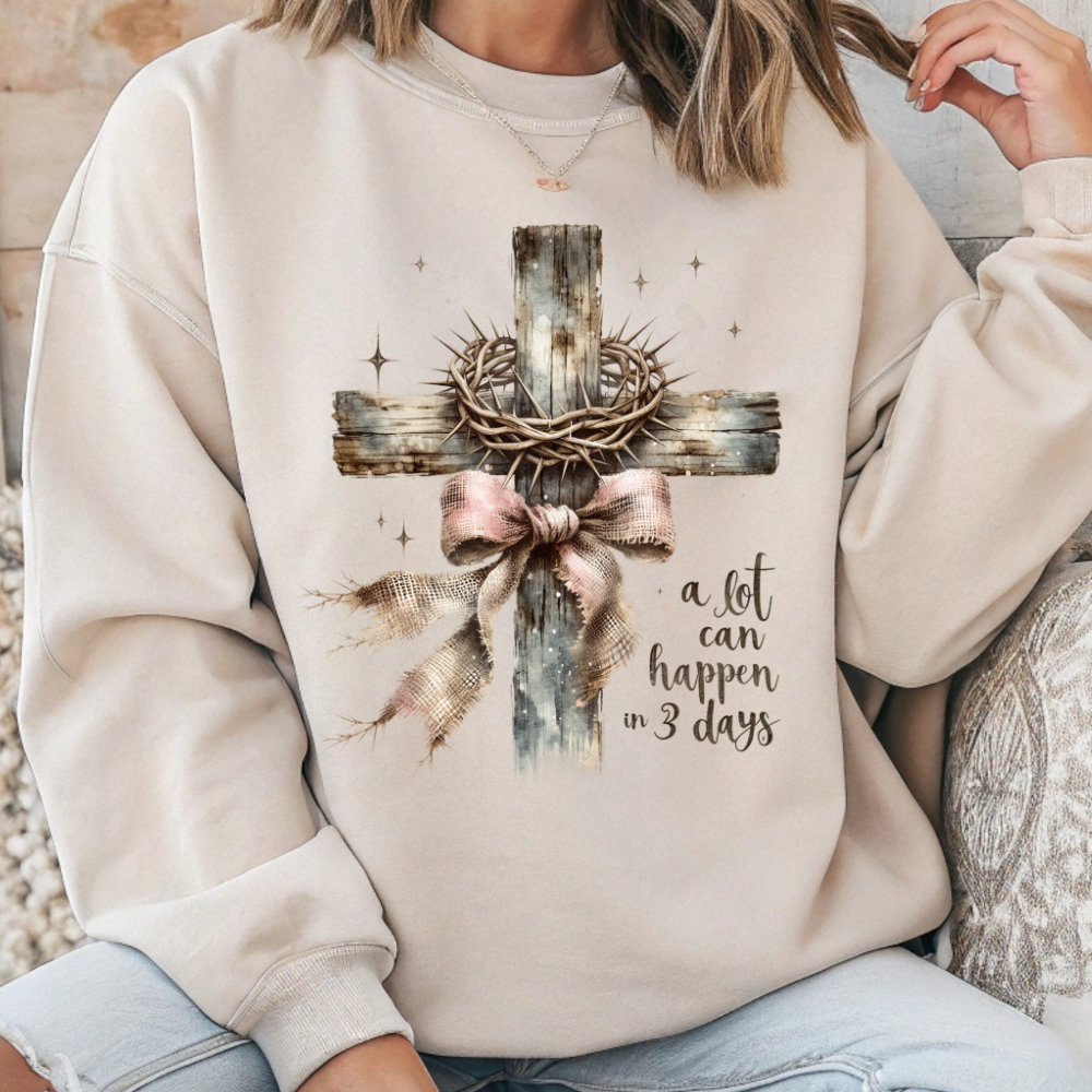Christian Cross, A Lot Can Happen in 3 Days Apparel
