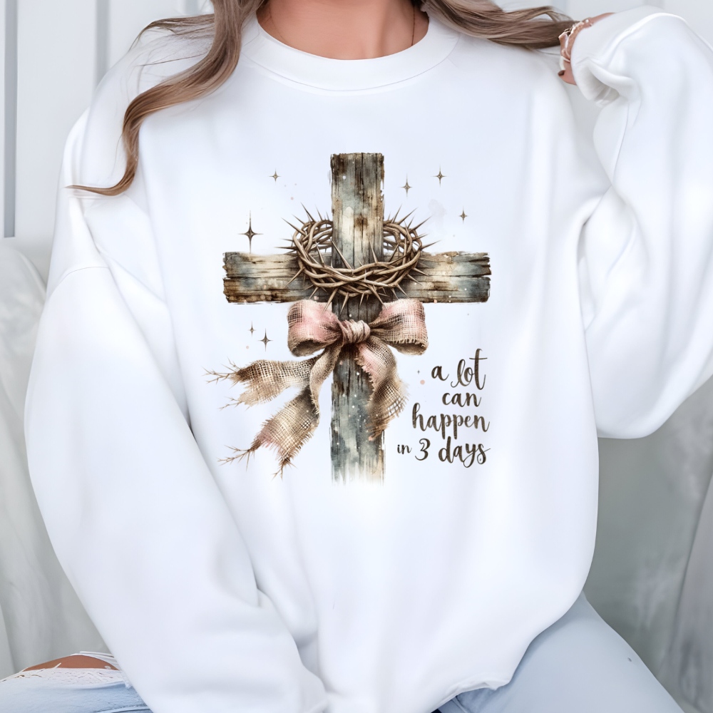 Christian Cross, A Lot Can Happen in 3 Days Apparel