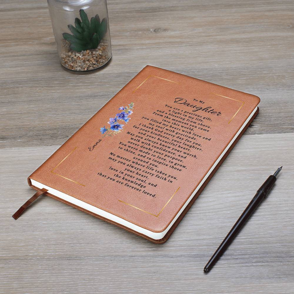 Personalized Birth Flower & Name Journal