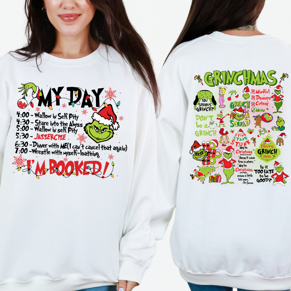 I'm Booked Grinchmas Apparel