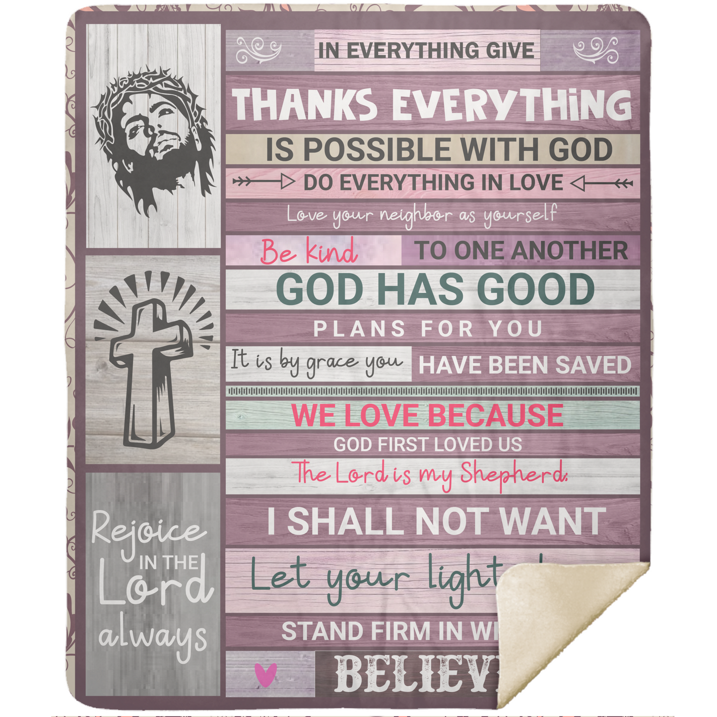 In Everything Give Thanks Blanket