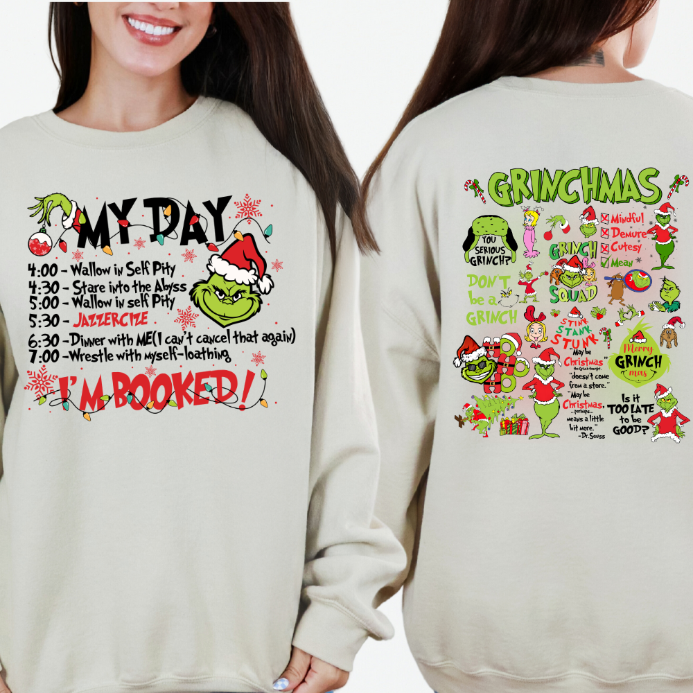 I'm Booked Grinchmas Apparel
