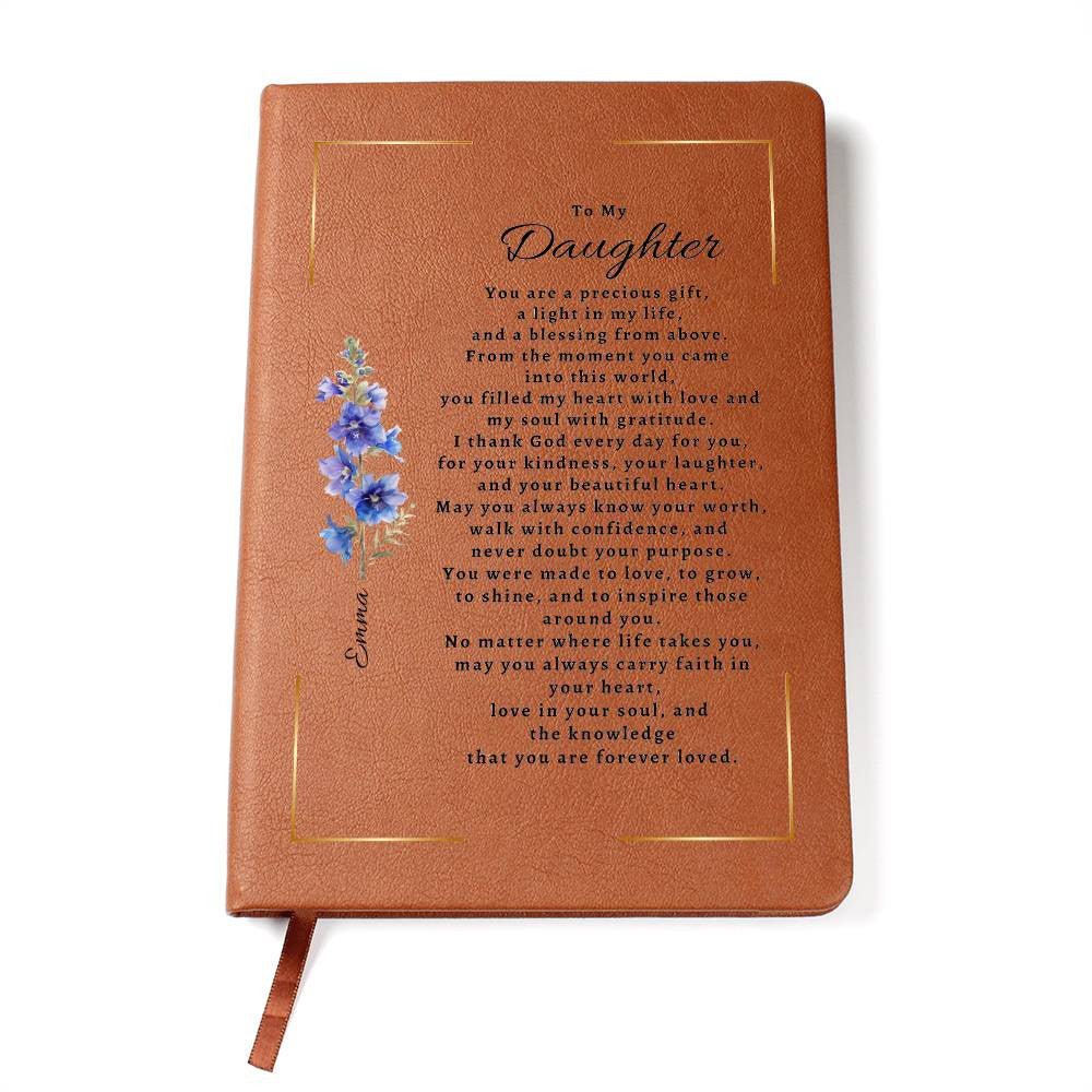Personalized Birth Flower & Name Journal