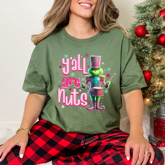Y'ALL ARE NUTS GRINCH APPAREL