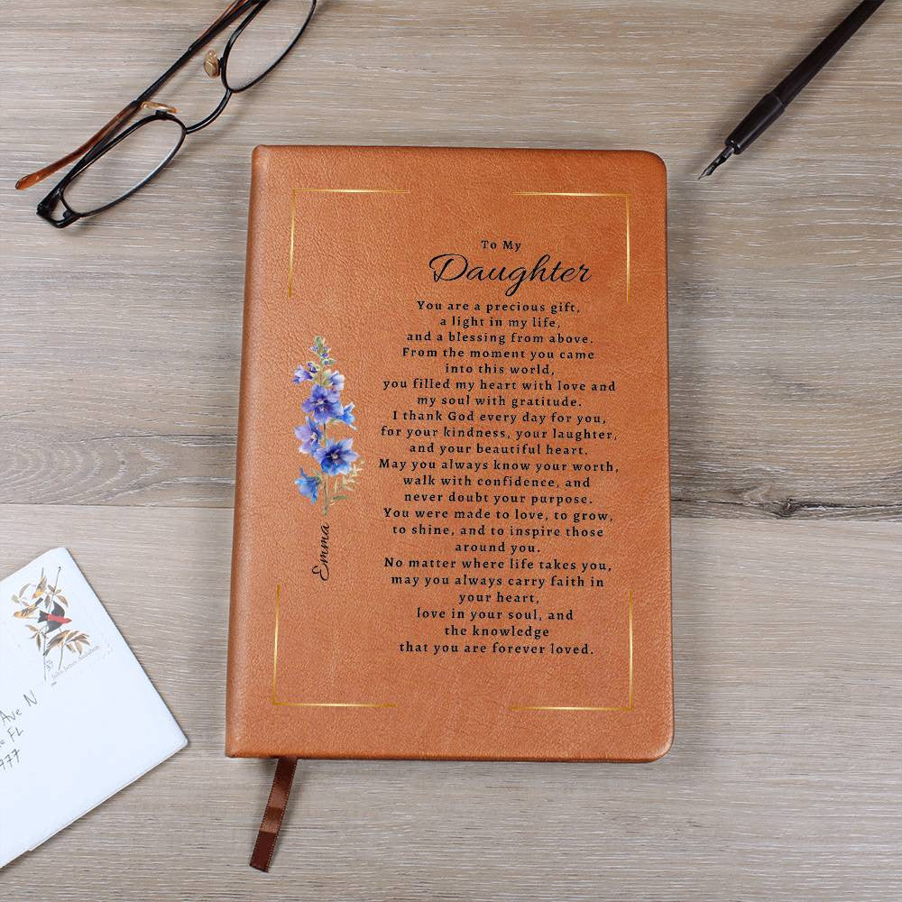 Personalized Birth Flower & Name Journal