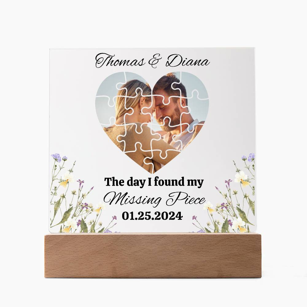 Personalized Missing Piece Acrylic Square Plaque