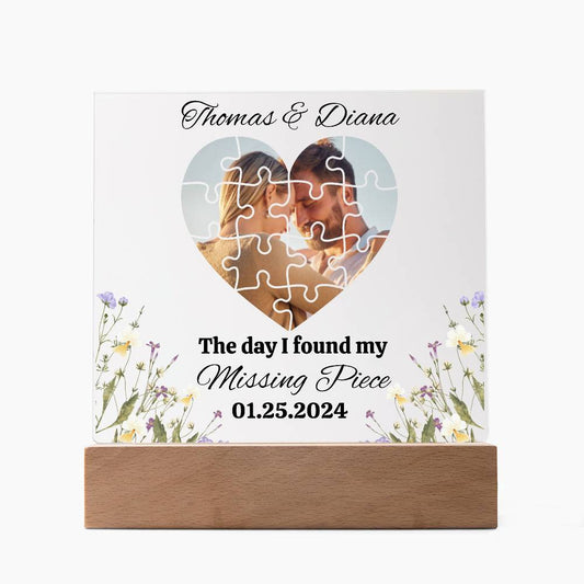 Personalized Missing Piece Acrylic Square Plaque