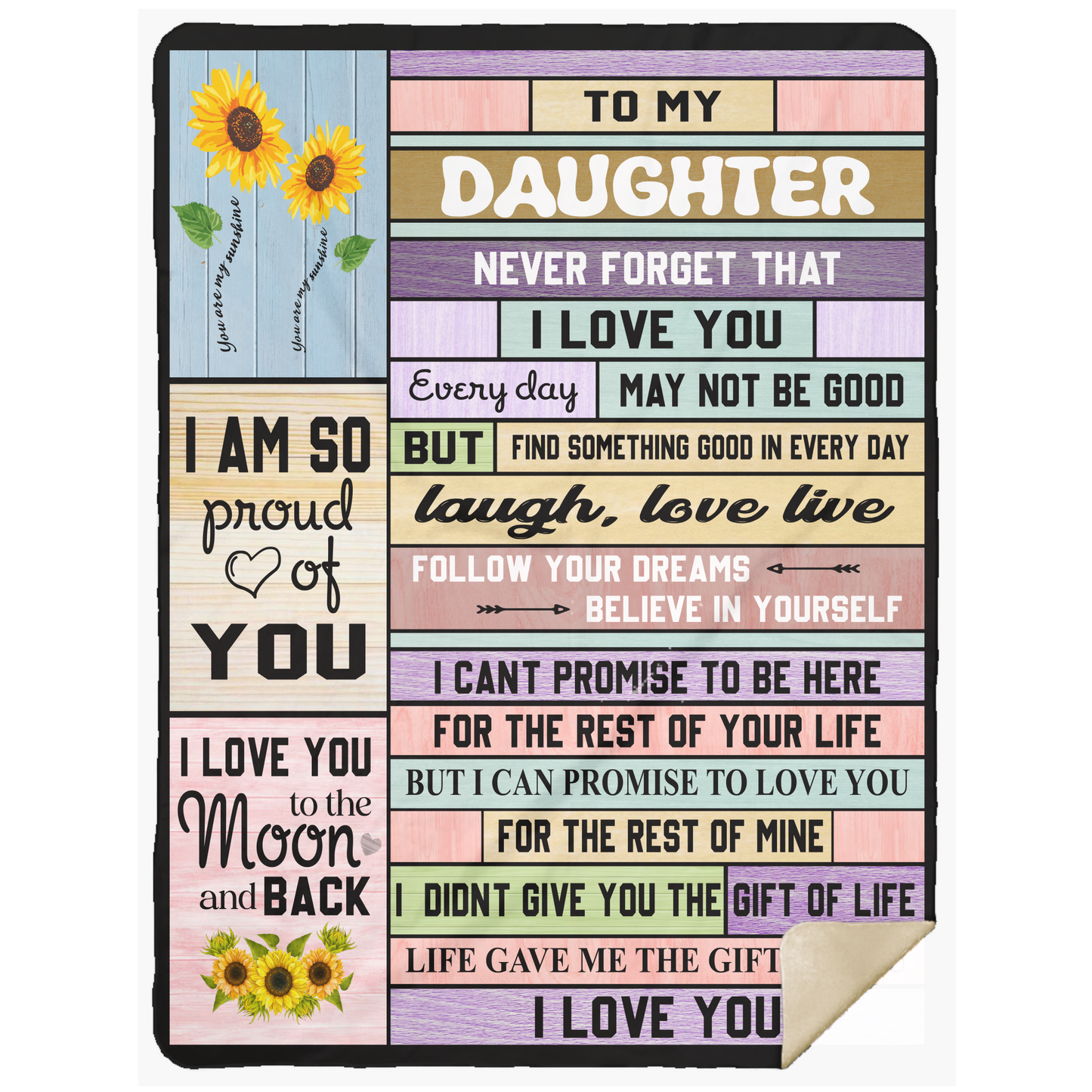 To My Daughter | Never Forget Blanket