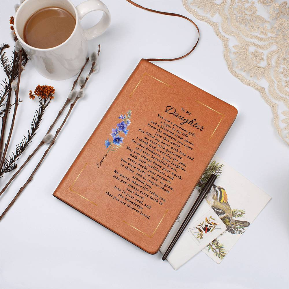 Personalized Birth Flower & Name Journal