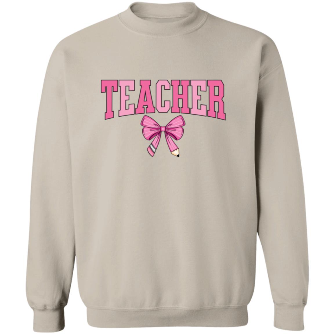 Teacher Pink Bow Apparel