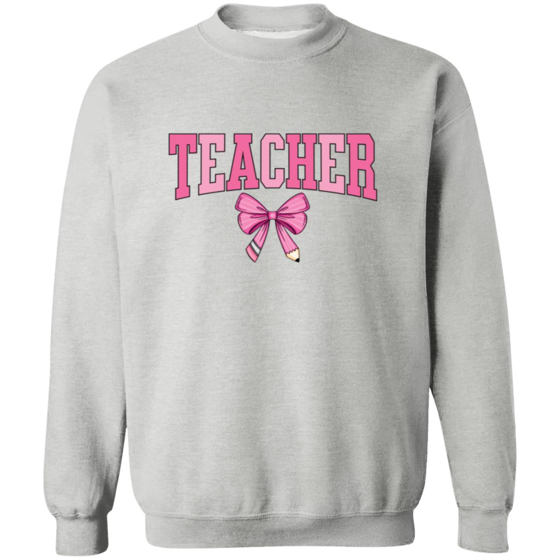 Teacher Pink Bow Apparel