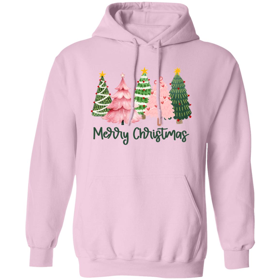Merry Christmas Trees Pink Christmas
